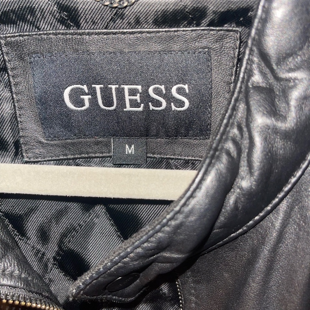 Men’s Guess leather Jacket - Picture 3 of 5